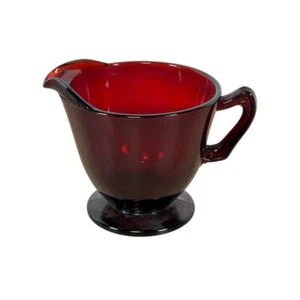 Vintage Anchor Hocking Royal Ruby Red Creamer - Picture 1 of 6