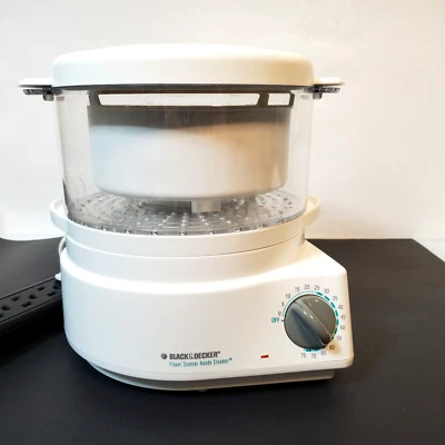 Black & Decker Flavor Scenter Handy Steamer Food Rice Vegetable Cooker HS800 - Image 1 of 4
