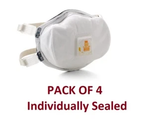 3M 8233 N Grade 100, NIOSH geprüft, einzeln versiegelt, Ablauf 2025, 4er Pack - Bild 1 von 3