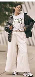 NWT Anthropologie size S wide leg knit pants by Daily practice inseam 28” - Picture 1 of 11