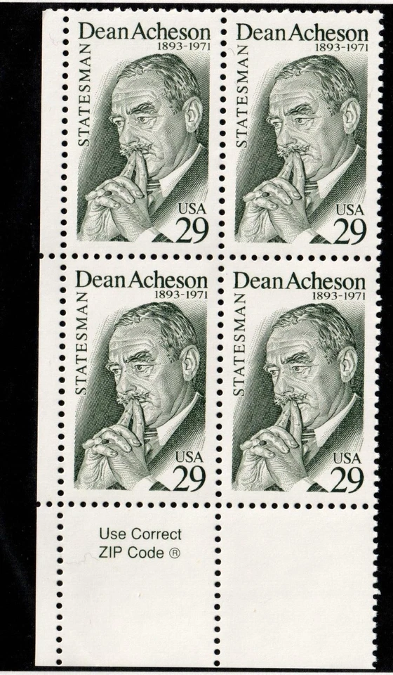 Scott 2755 29¢ Dean Acheson MNH Free shipping in USA! - Image 1 of 1