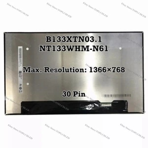 B133XTN03.1 Fit NT133WHM-N61 13.3 " HD 60Hz Slim EDP 30 Pin LCD Screen Panel - Picture 1 of 1