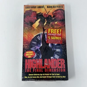 Highlander Final Dimension VHS Tape Christopher Lambert Sealed - Picture 1 of 6