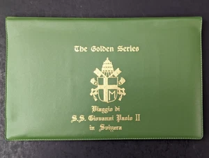 Papst Johannes Paul II. Goldene Serie Reise in die Schweiz 10 Hüllen, Postkarten Briefmarken - Bild 1 von 14
