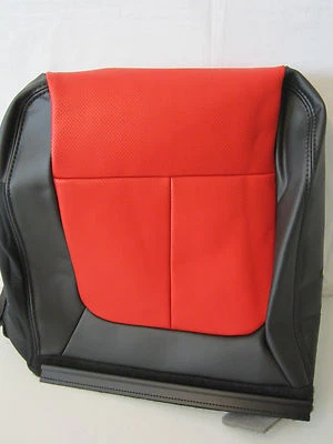 OEM Ford F150 F-150 SVT Raptor Vinyl Seat Back Cover 40 2nd Row Rear Black Red  - Image 1 of 4