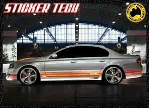 BA BF SIDE STRIPES STICKER DECAL KIT SUIT FORD FALCON GT GTP BOSS 260 290 XR8 - Picture 1 of 4