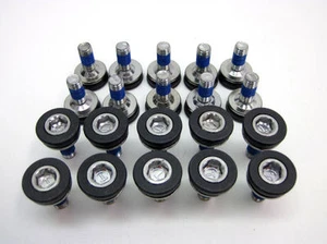 Perno de manivela de bicicleta, cabeza hexagonal de 8 mm con teflón, lote de 20 - Imagen 1 de 4