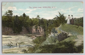 Highland NY New York The Indian Leap 1912 DB antike Postkarte - Bild 1 von 2