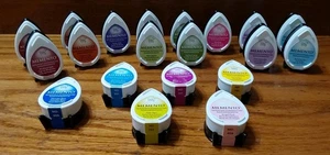 Memento Dew Drop Fade Resistant Dye Ink Pads Lot 20 Crafts Stamping Various - Picture 1 of 4