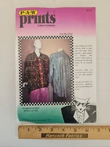 Paw Prints Pattern Co. THE BIG SHIRT Women's Size XS-5XL (6-40) Easy UC FF - Picture 1 of 7