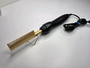 Elektrische Glätteisen Bürste Bart Haarkamm Lockenstab Heißes Haar Flach Werkzeug - Bild 1 von 9
