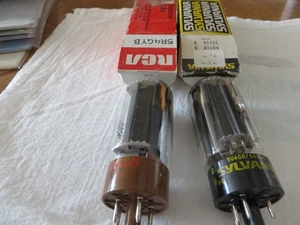 Radio tubes One RCA 5R4 GYB NOS and one Sylvania 5U4QU  tests strong - Picture 1 of 2