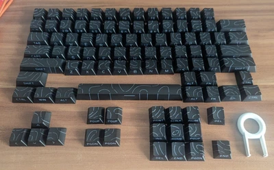 Keycaps ANSI, QWERTY, Cherry Profil, Double Shot PBT, 75% & 85% Layout, 97 Keys - Bild 1 von 4