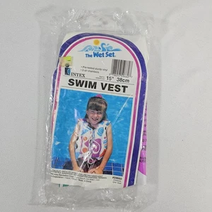 Intex The Wet Set Swim Aid Vest New 59660 Vintage 90s - Picture 1 of 6