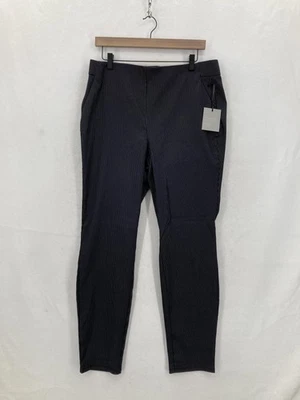 Simply Vera Vera Wang Pants Womens Large Black Pinstripe Polished Twill Skinny - Image 1 of 4