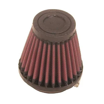 K&N RU-2580 Universal Reusable 3.125" Dia. Round Tapered Red Cotton Air Filter - Image 1 of 4