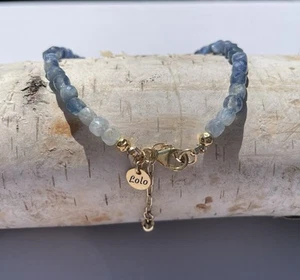 Sodalite Beaded Bracelet with Gold-fill Accents - Picture 1 of 6