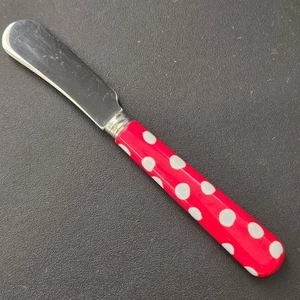 Sabre Paris Garten rot weiß gepunktet Streuer Butter/Marmelade Weichkäse Dips - Bild 1 von 7