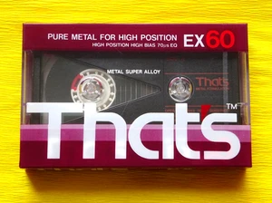 1x THAT´s EX 60 Pure Metal for High Position Cassette Tape 1987 + OVP + SEALED + - Picture 1 of 2