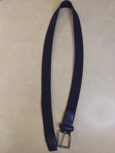 Cinturón de golf Ghost para hombre grande azul trenzado elástico cuero hebilla de punta - Imagen 1 de 12