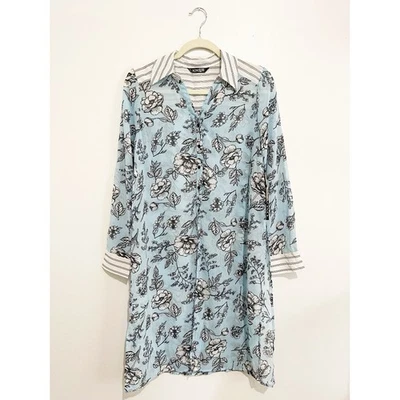 Nuevo XOXO Vestido camisero con botones Kimono Túnica Traje de baño Cubrir Transparente Para mujer’s L Foto 1 de 4