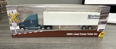 Classic Metal Works HO Scale 2000’s Semi Tractor Trailer Set Northern Chemical - Image 1 of 3