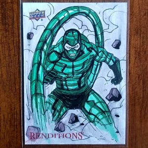 2024 Marvel Renditions Scorpion 1/1 Sketch Card Spider-Man Marco Cappillo Auto - Picture 1 of 3