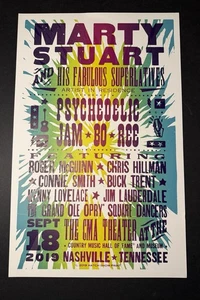 2019.09.18 Hatch Show Print "Psychedelic" Marty Stuart CMA Theater Residency - Picture 1 of 4
