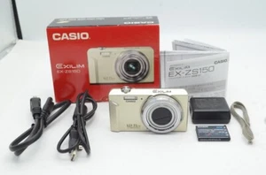 [Mint] CASIO EXILIM EX-ZS150 16.1MP Compact Digital Camera Gold w/ Box #250609d - Picture 1 of 10