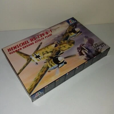 HENSCHEL HS 129 B1 GERMAN GROUND ATTACK PLANE KIT 1/72 ITALERI 073 - Immagine 1 di 4