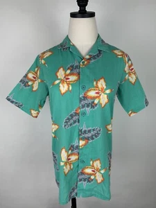 Camisa Hawaiana Vintage Años 80 JUVENTUD L/MUJER XS Hibisco Floral Aloha Abotonada - Imagen 1 de 11