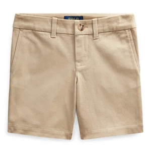 Ralph Lauren KHAKI Girl's Stretch Chino Bermuda Shorts, US 2/2T - Picture 1 of 2