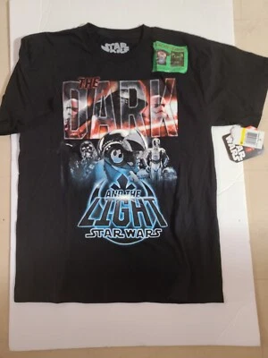 Camiseta Star Wars preta brilho no escuro tamanho M - Nova com etiquetas - Imagem 1 de 2