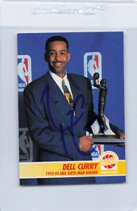 1994/95 Hoops #262 Dell Curry Hornets Signed Auto *K5040 - Picture 1 of 2