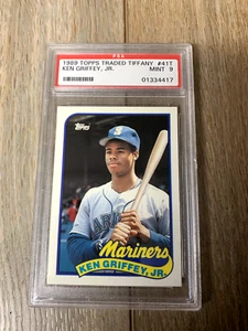 1989 Topps Traded Baseball Tiffany Ken Griffey Jr #41T PSA 9 - Picture 1 of 2