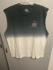 Raw Gear Men’s NWT Muscle Gym Workout Sleeveless Shirt Green/White Size XL - Picture 1 of 7