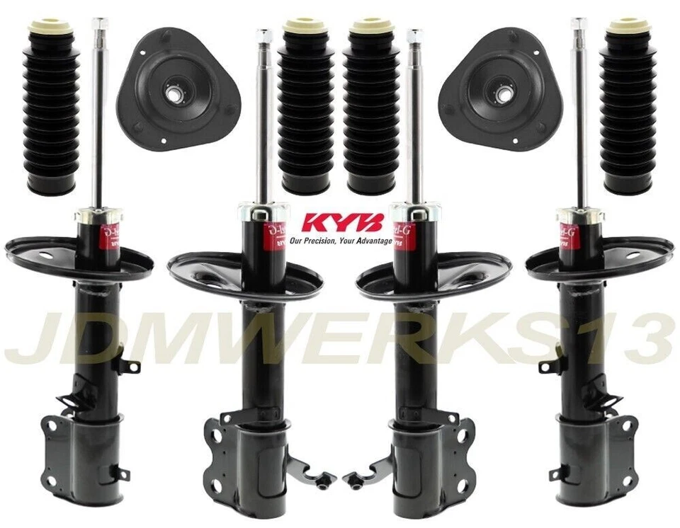 KIT DE 4 SOPORTES DE PUNTAL Y BOTAS ANTIPOLVO KYB para CAMRY SOLARA AVALON 97 98 - 02 03 Foto 1 de 1