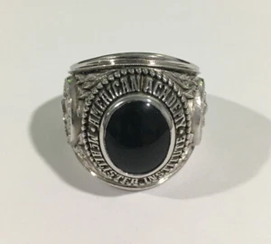 10k White Gold Vintage American Academy McAllister Institute Ring - Picture 1 of 5