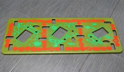 TRANSOGRAM GREEN GHOST Glow-in-the-Dark Orange Spot Game Board Part VINTAGE - Image 1 of 3