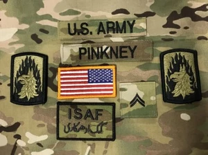 7 US ARMY patch Set 12th Aviation Multicam Ocp Uniform Isaf Cpl Flagge PINKNEY - Bild 1 von 1