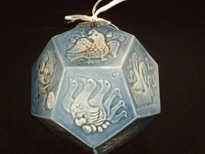 Vintage SCHULZ PORCELAIN Rare 12 DAYS OF CHRISTMAS ORNAMENT Portland Oregon NIB - Picture 1 of 6