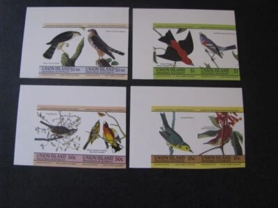 Conjunto de selos imperfeitos São Vicente. Union Island Scott # 186-189 nunca articulado não usado - Imagem 1 de 4