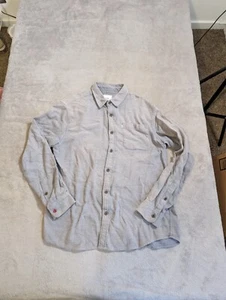 Katin Men's Gray Micro Stripe Long Sleeve Button Up Shirt Size Medium - Picture 1 of 7