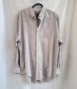 Camisa Vineyard Vines Rendimiento Calce Clásico Para Hombres L Botones A Cuadros - Imagen 1 de 8