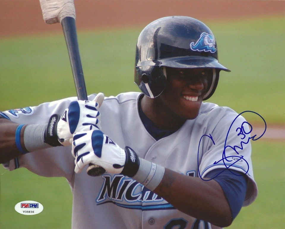 Cameron Maybin Signed 2006 Minor League 8x10 Photo PSA/DNA COA West Michigan A - Image 1 of 1