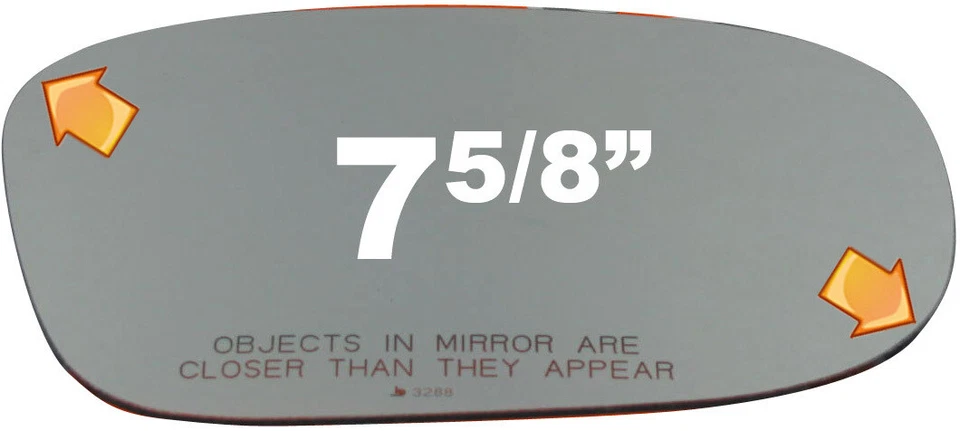 New Convex Right Replacement Mirror For 97-03 Infiniti QX4 W/O Backing Plate - Image 1 of 4