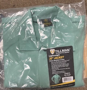 NEW! Tillman Lightweight 30" Green Flame Retardant Cotton Welding Jacket 3XLARGE - Picture 1 of 1