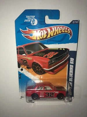 Hot Wheels Faster Than Ever #2/10 Datsun Bluebird 510 2012 (rojo) Foto 1 de 3