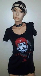 Chive Team Canada Hockey Bill Murray T-Shirt Ladies Black Medium NEW Chivery - Picture 1 of 3