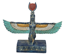 RARA ANTICA EGIZIANA ISIS Statua faraonica alata in pietra (B0+)